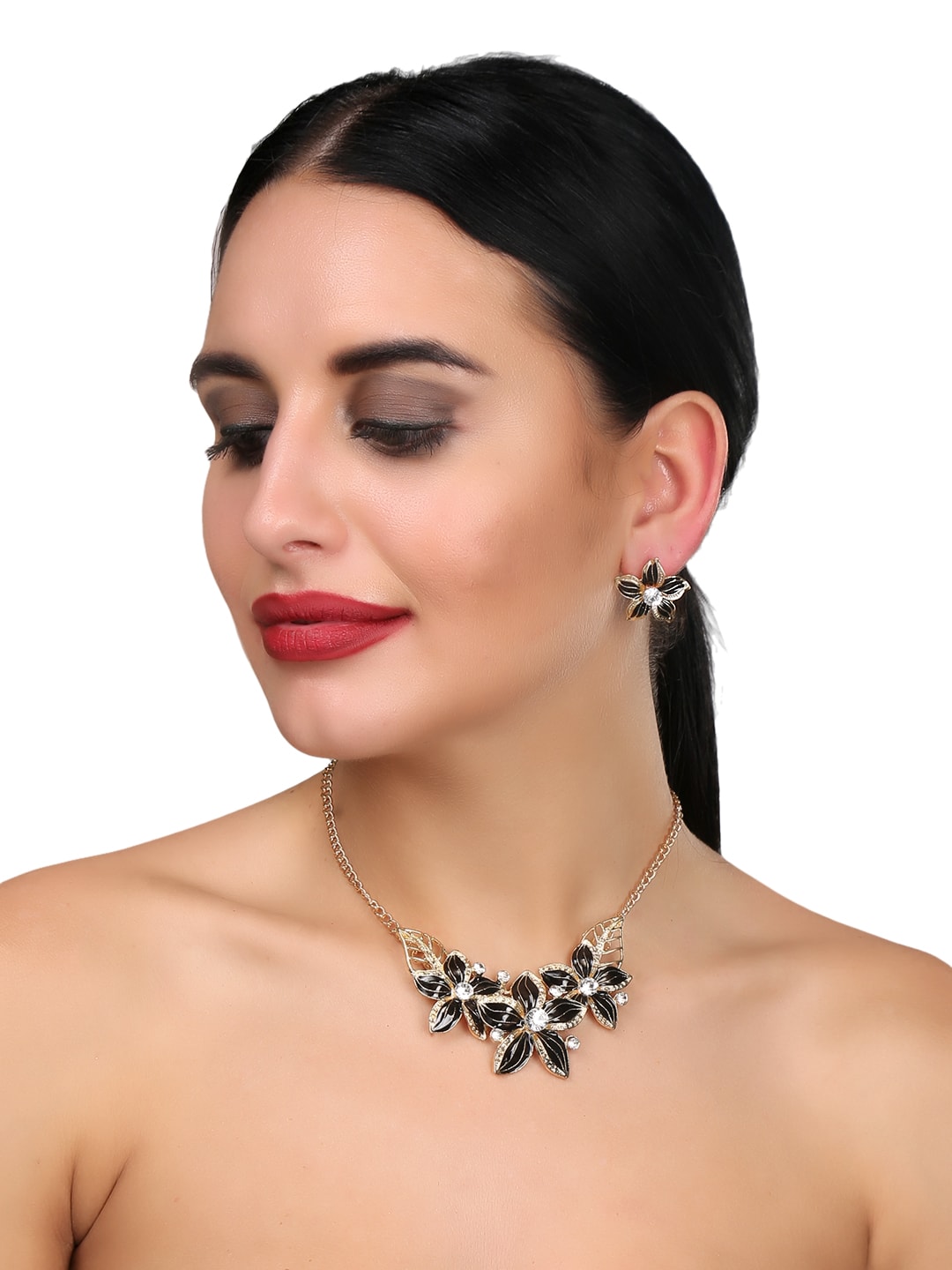 Black Forest Choker and Earrings Set – Bonds & Wonders