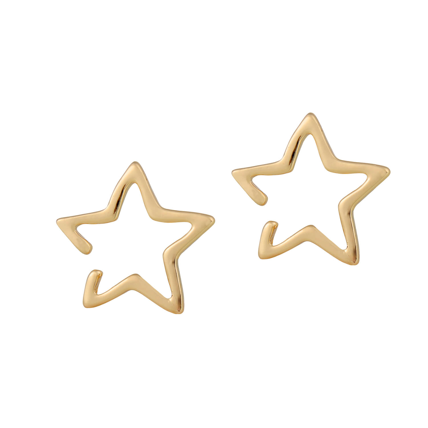 Buy Star Earcuff | Golden Star Non Pierced Earring Online