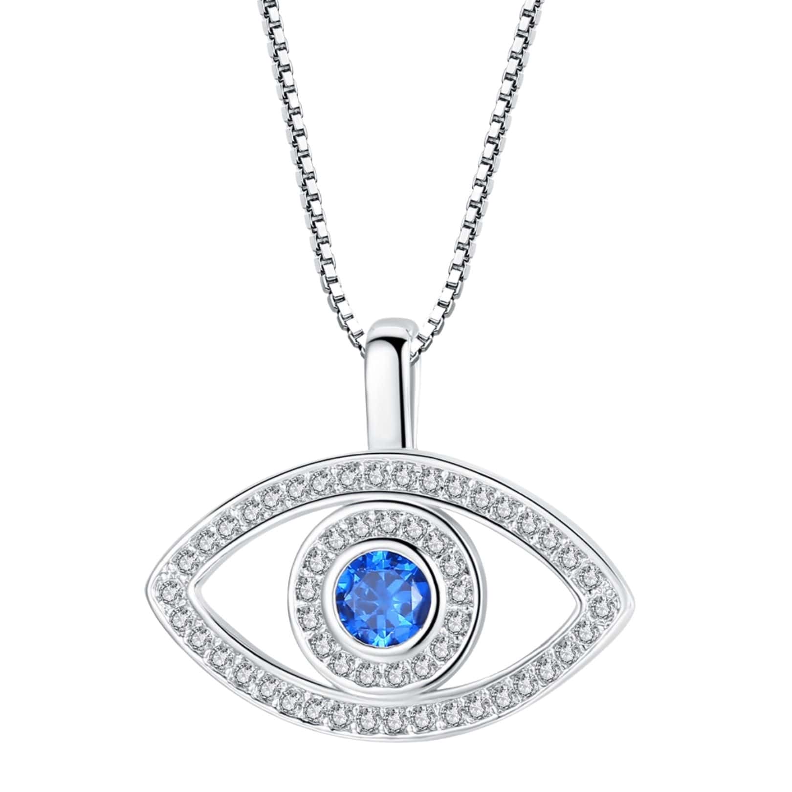 Silver Evil Eye Pendant